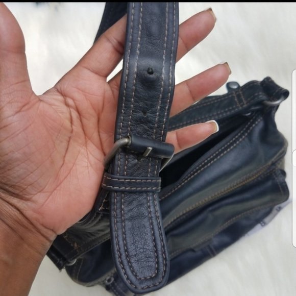 Fossil black leather shoulder bag - Picture 6 of 6